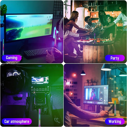 RGB LED Bar With Voice-Activated Wireless Rhythm Light
